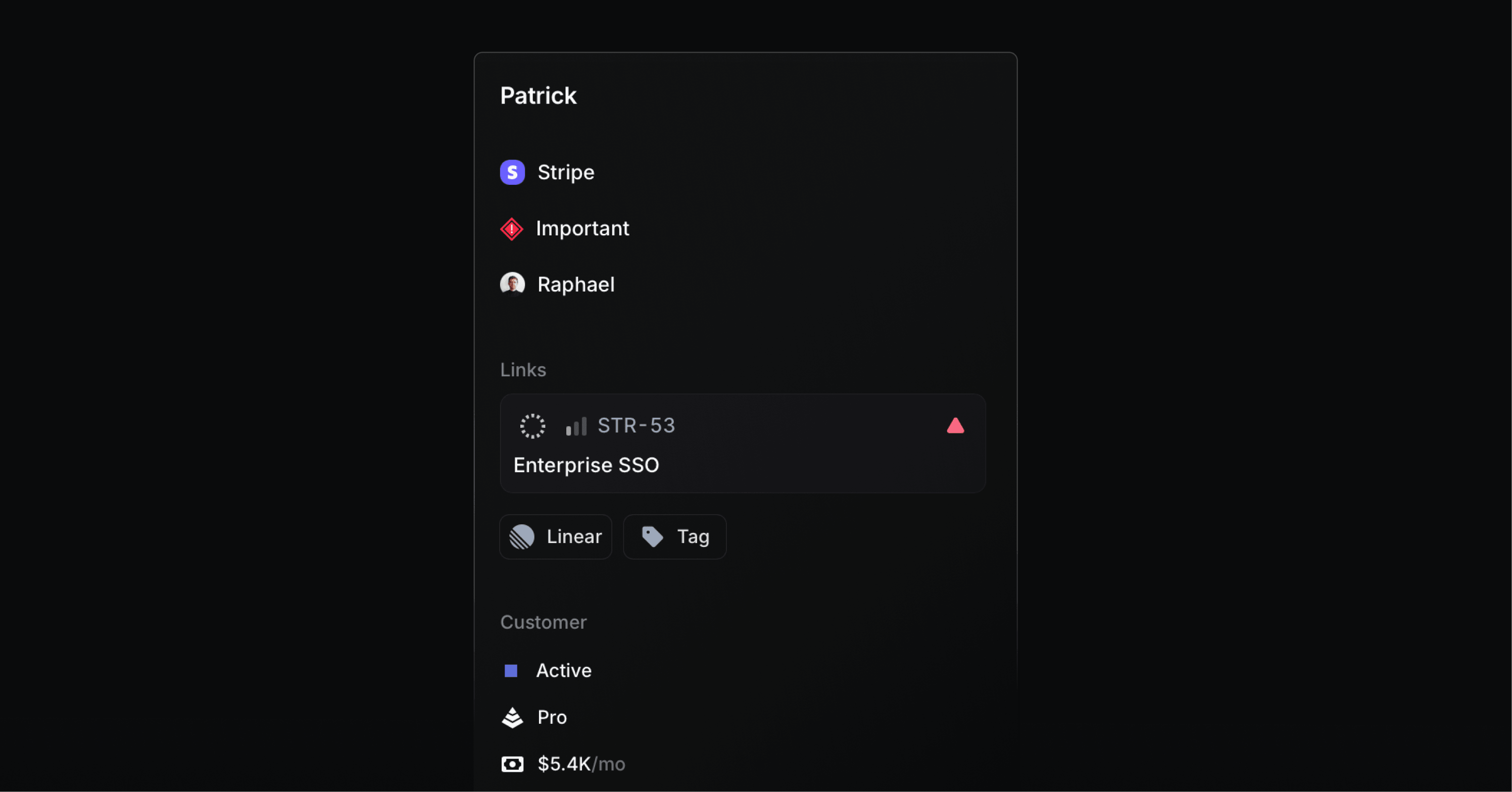 Productlane inbox showing a customer conversation linked to a Linear issue, one of the customer feedback tools covered in this guide
